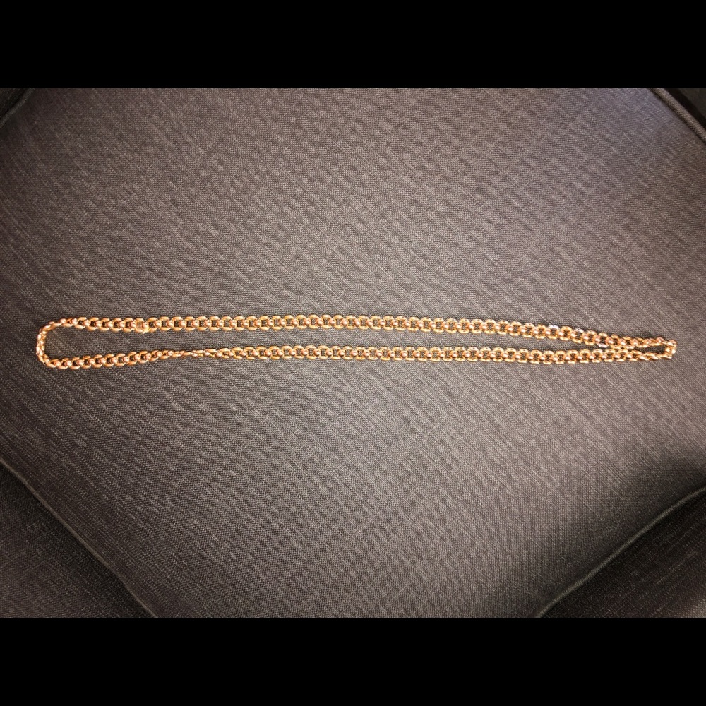 1980s Long Gold Chain Costume Jewelry
